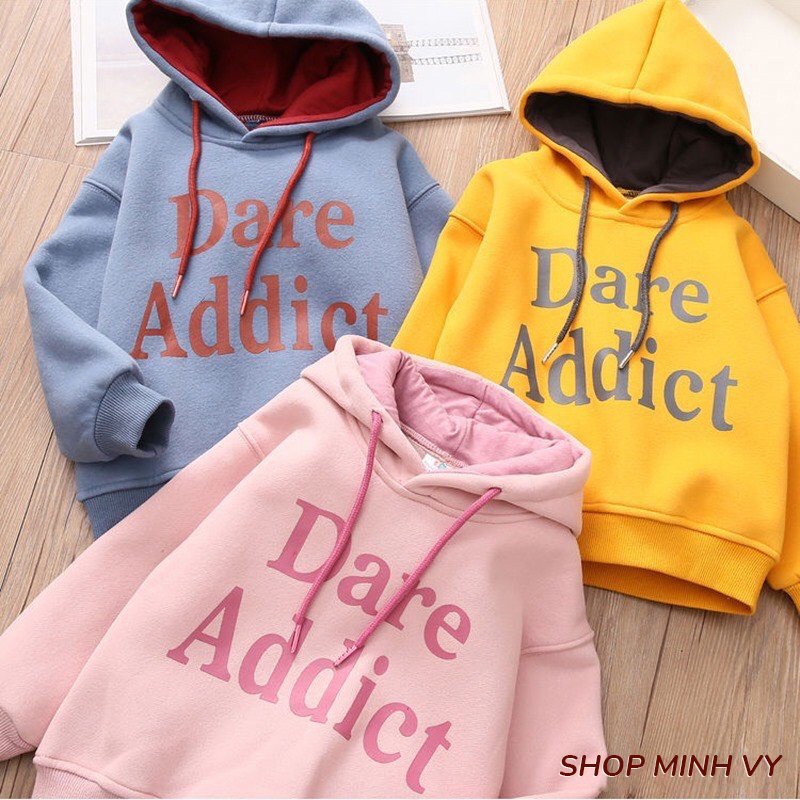 Áo nỉ hoodie thời trang cho bé 2-15 tuổi - DARE