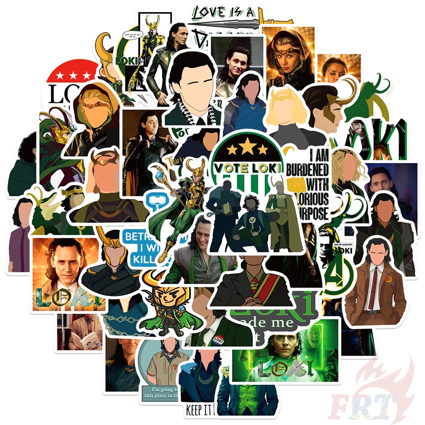 ❉ Loki Series 01 TV Shows Stickers ❉ 50Pcs/Set DIY Fashion Luggage Laptop Skateboard Decals Doodle Stickers