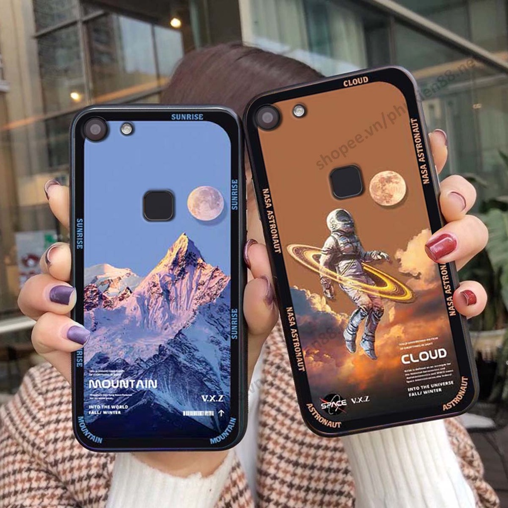 Ốp Vivo V7 / V7 Plus / V7+ hình vũ trụ, mountain, cloud phong cách cá tính