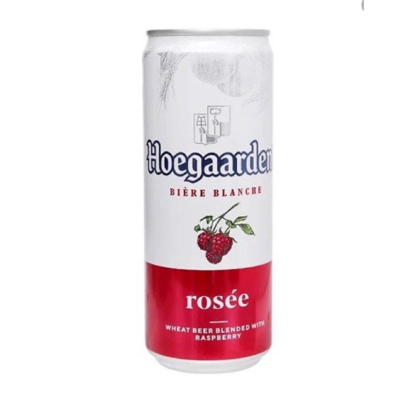 Bia trái cây Hoegaarden Rosée thùng 24 lon x 330ml