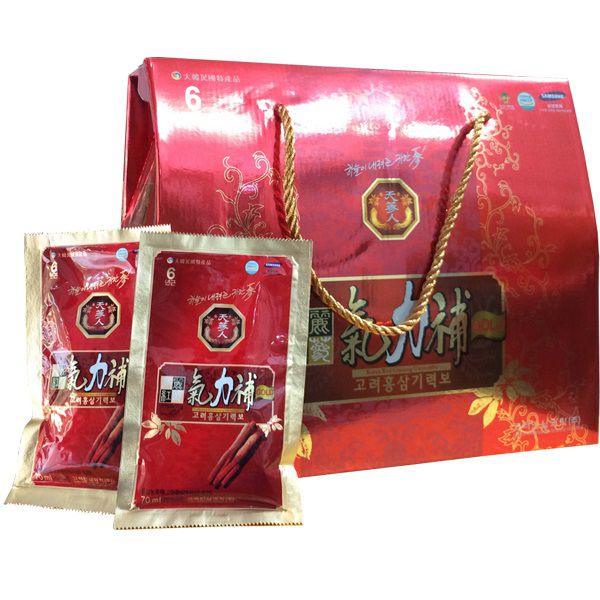 Tinh chất hồng sâm khí lực dạng nước hộp 30 gói sâm Hàn Quốc chính hãng Bio X70ML