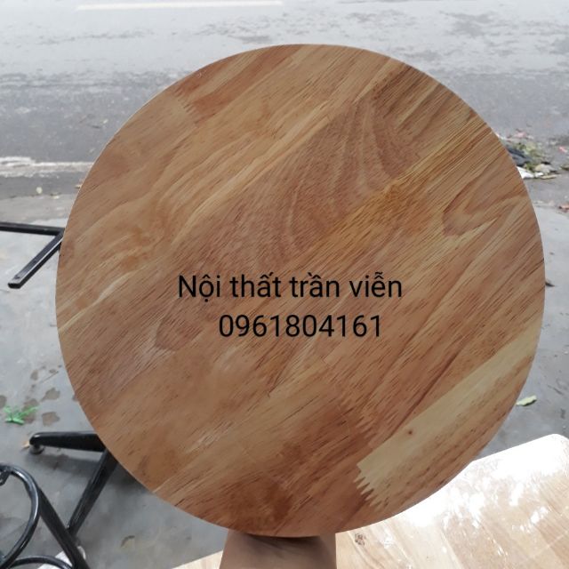 gỗ cao su tròn 27 x 27 - gỗ tấm tròn - mặt ghế tròn