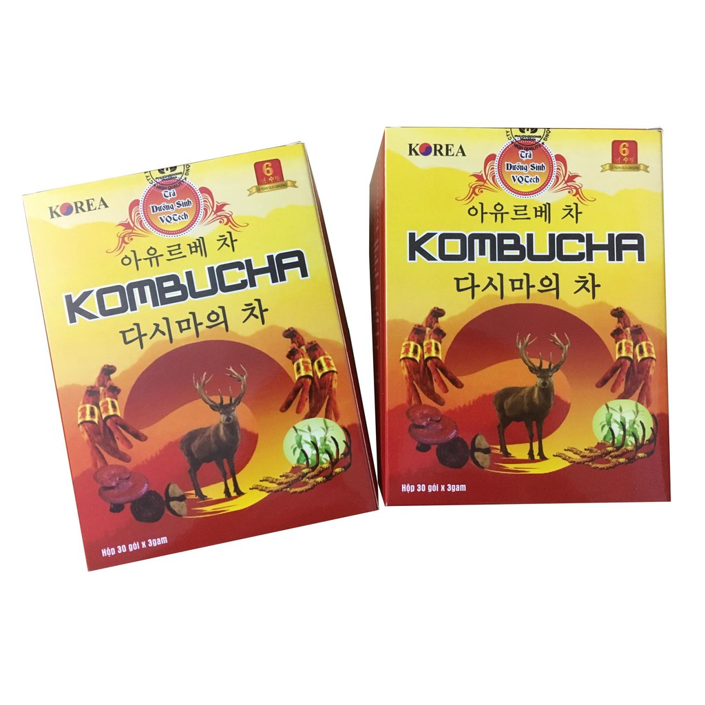 [Mã GROSALE1 giảm 8% đơn 500K] Combo 2 hộp trà dưỡng sinh Kombucha