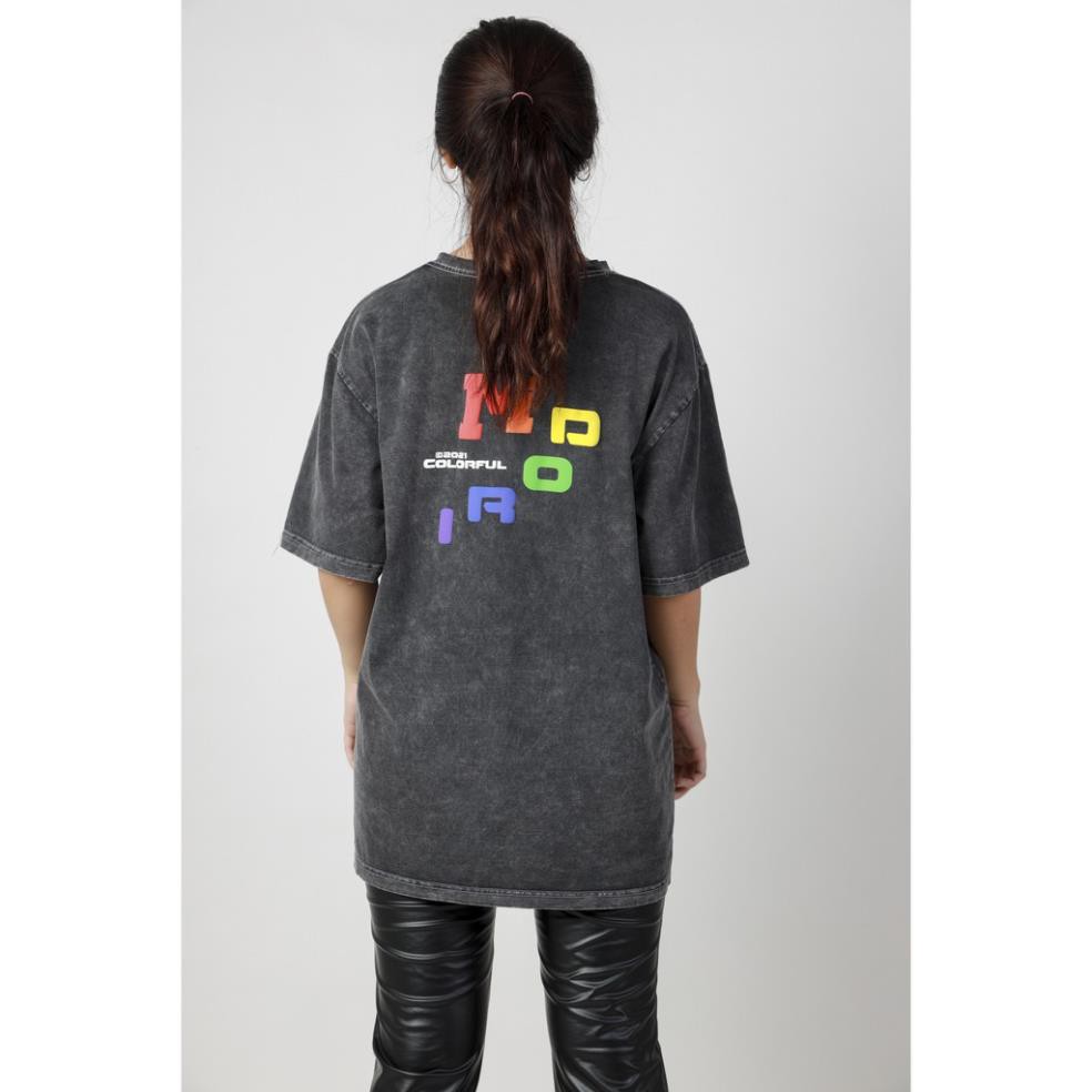 Áo thun nữ nam form rộng tay lỡ Phông Unisex 100% Cotton Chính Hãng Wash Cao Cấp Local Brand Mi Midori