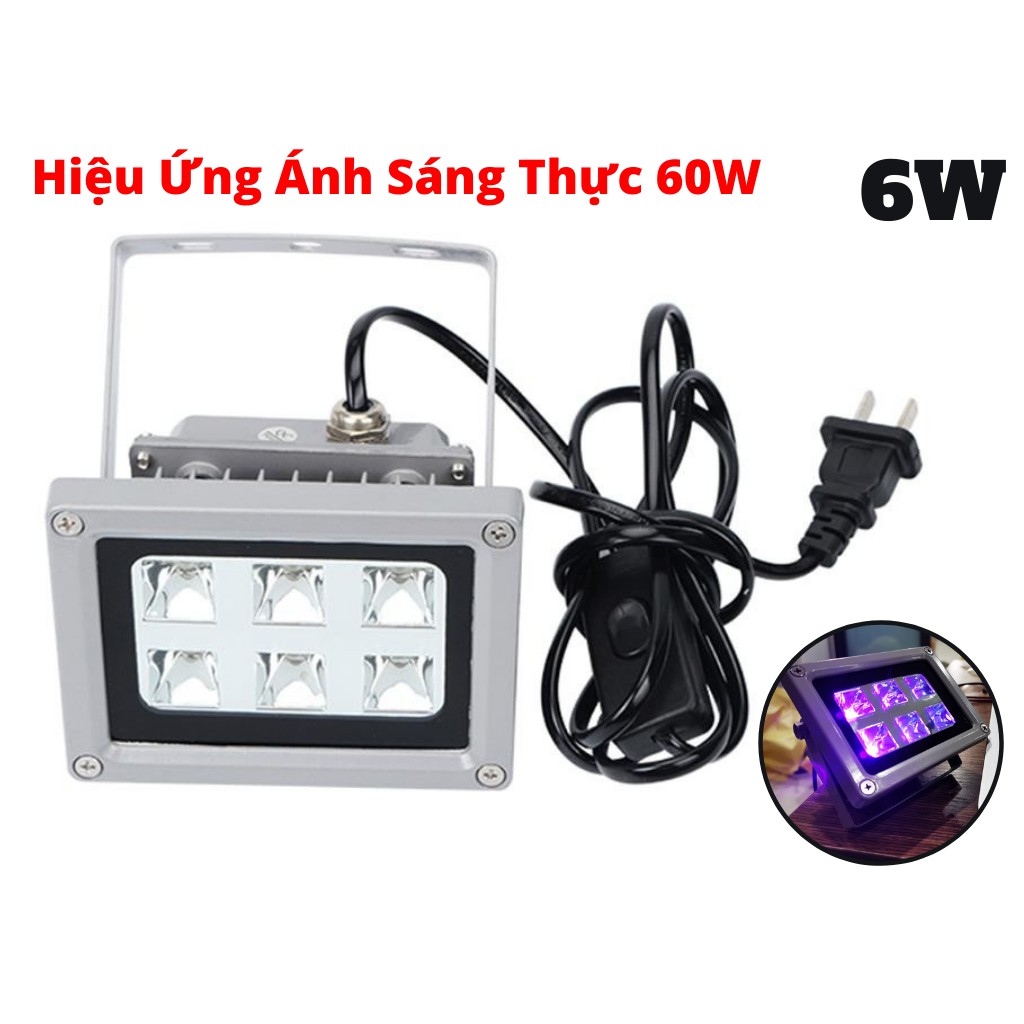 Đèn Uv 6W Hiệu Năng Ánh Sáng Thực 60W ,Soi Tiền ,Sấy Keo ,Khử Trùng UV
