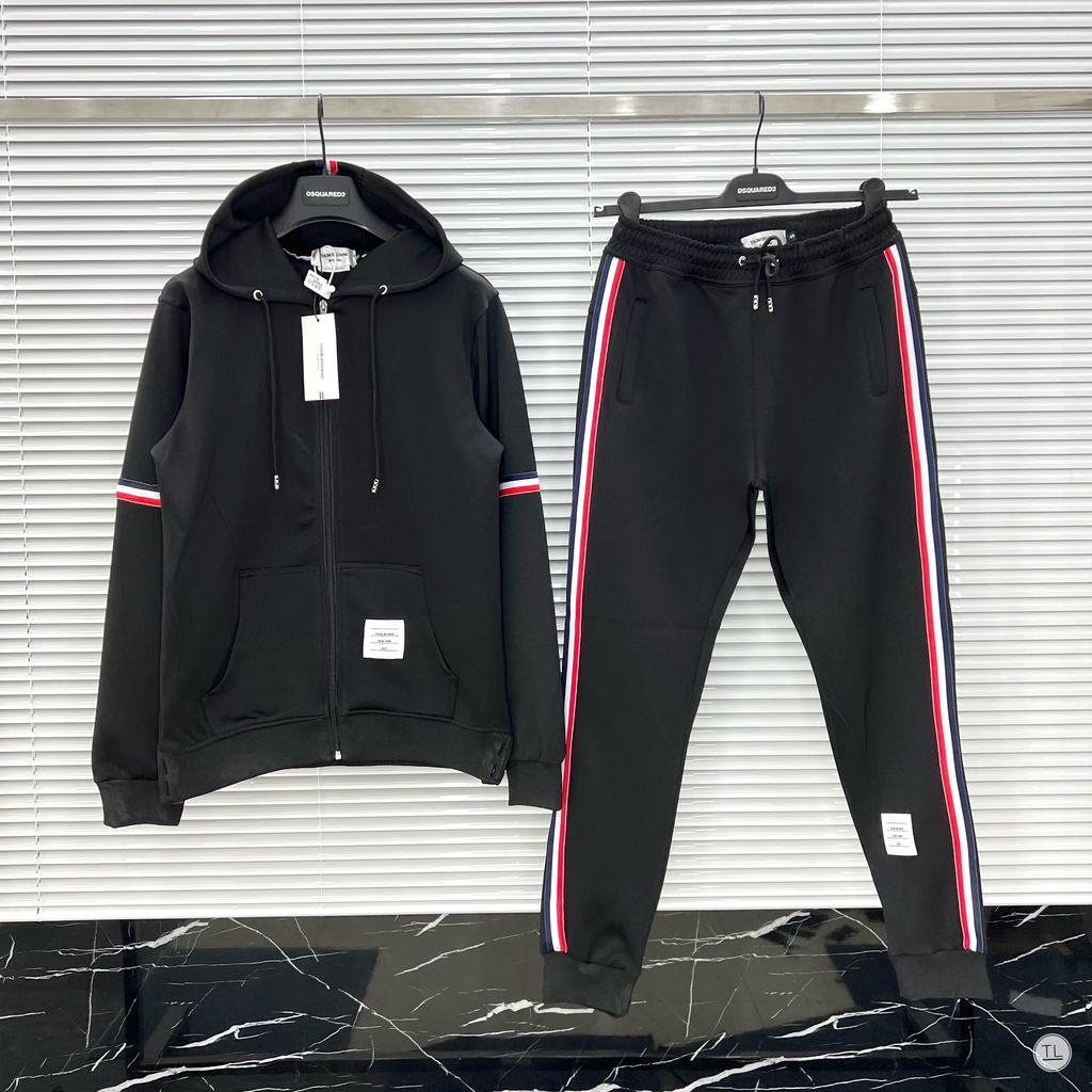 🔥Hot🔥Bộ nỉ Thom Browne áo có mũ thiết kế hot trend Nam Nữ Thu Đông 2022