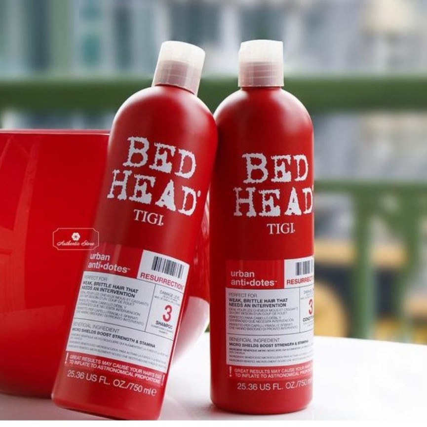 [SIÊU GIẢM GIÁ] Bộ dầu gội xả, dầu gội Tigi Bed Head 750ml, 2 dưỡng ẩm và phục hồi tóc hư tổn