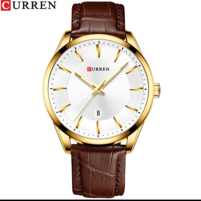 Đồng hồ nam Curren dây da có lịch