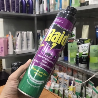 Bình xịt côn trùng raid hương dầu khuynh diệp 600ml