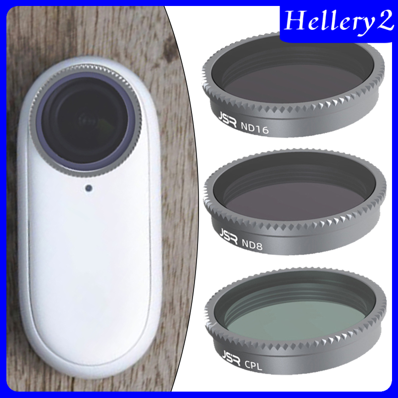 [HELLERY2]3-pack Lens Filters CPL+ND8+ND16 for Insta360 GO 2 Accessories Durable