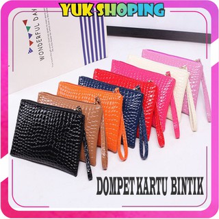 ✧Yukshoping✧Ví Da Cá Sấu Wd006 Đựng Điện Thoại / Thẻ / Tiền Xu Tiện Dụng Cho Nữ