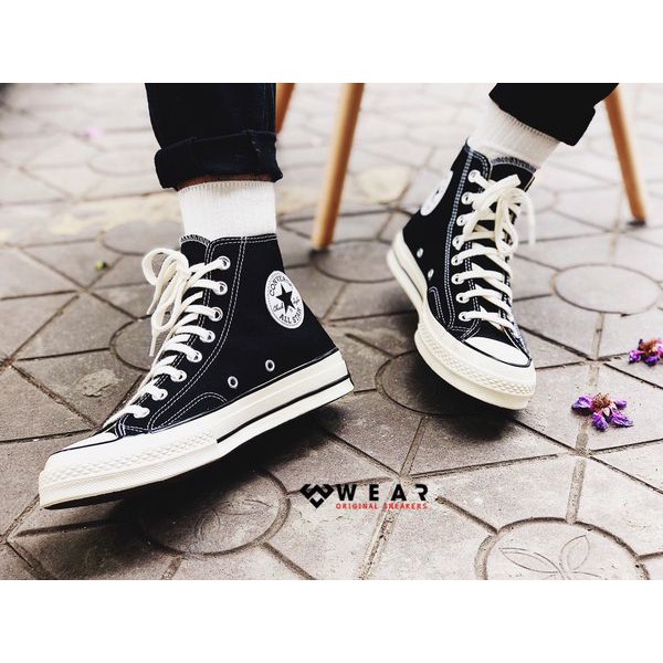 Giày Sneakers Unisex Converse Chuck Taylor All Star 1970s Black/ White - 162050C