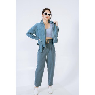 Quần baggy 2 ly kèm đai CCHAT