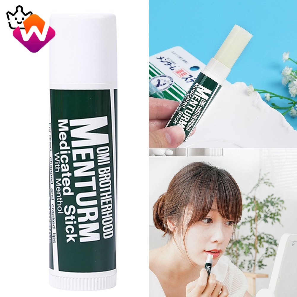 [Hàng mới về] Son dưỡng môi Omi Menturm chống môi khô nứt nẻ