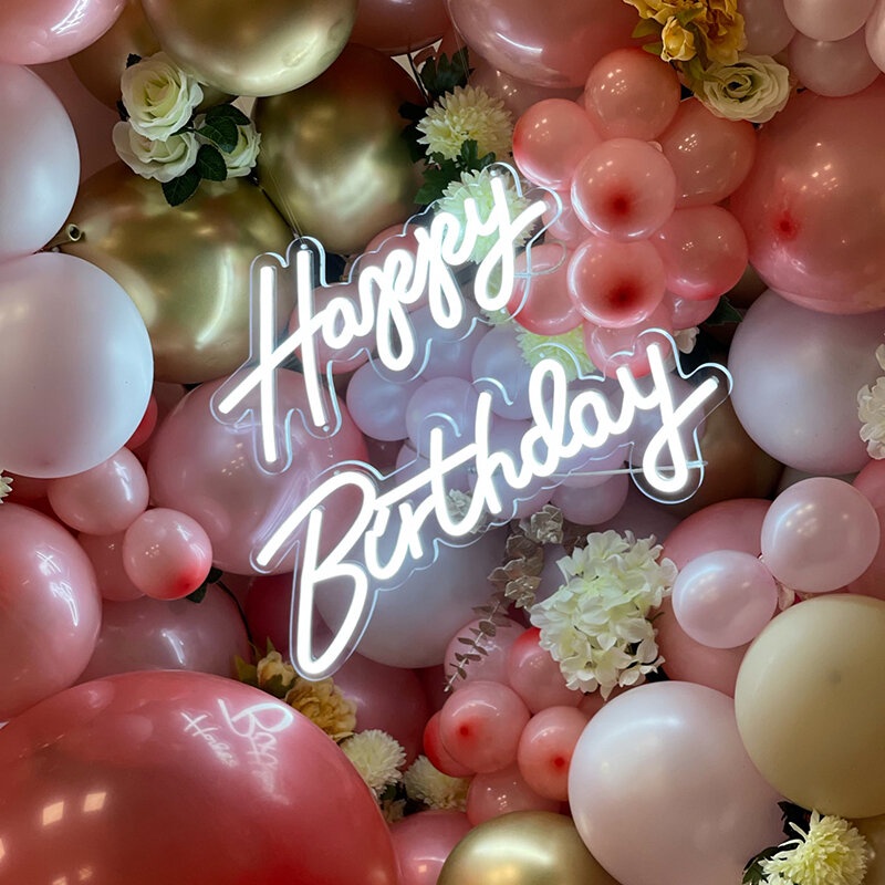 Đèn Trang Trí Led Neon Sign chữ Happy Birthday - Trang trí tiệc sinh nhật| Ghiền Decor, Nhận thiết kế theo yêu cầu,..