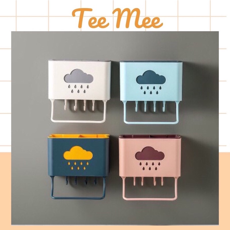 Ống đũa treo tường đựng đũa dán tường nhựa chắc chắn, dụng cụ nhà bếp tiện lợi