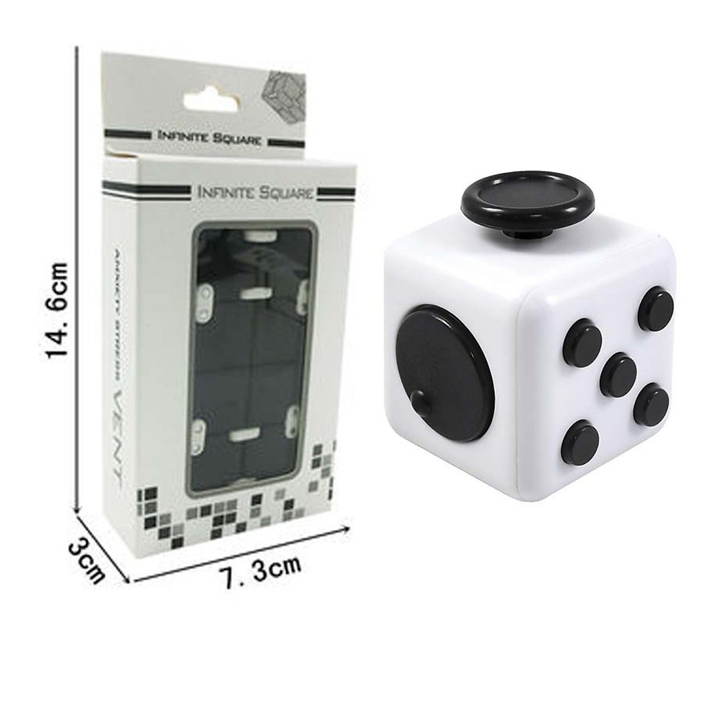 Combo giảm stress Fidget Cube + Infinity Cube Vô Cực Thần Kỳ (màu ngẫu nhiên)