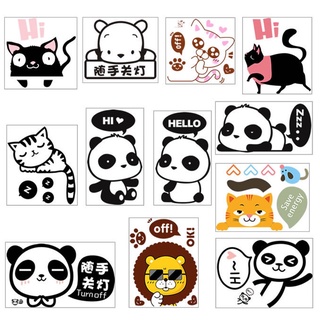 Decal dán tường trang trí ổ điện giao mẫu ngẫu nhiên, 1 hình kích thước 11x13 cm