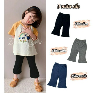  Quần ống loe cho bé gái quần ống loe trẻ em vải thun gân co giãn 4 chiều 6-29kg YSTORE 