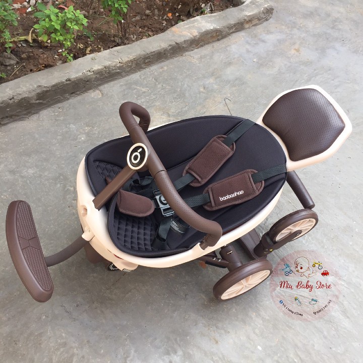 Xe đẩy v18 v8 gấp gọn cao cấp baobaohao mái vòm có chế độ ngả lưng cho bé