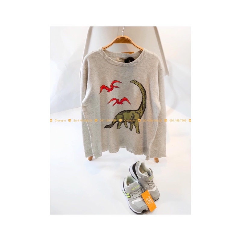 Áo len dệt kim khủng long_Chỉ còn size 10/12 tuổi- [TBT27]