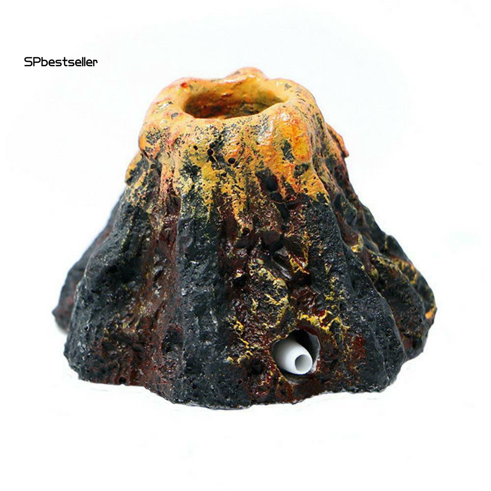 Mô hình đá trang trí bể cá hình núi lửa