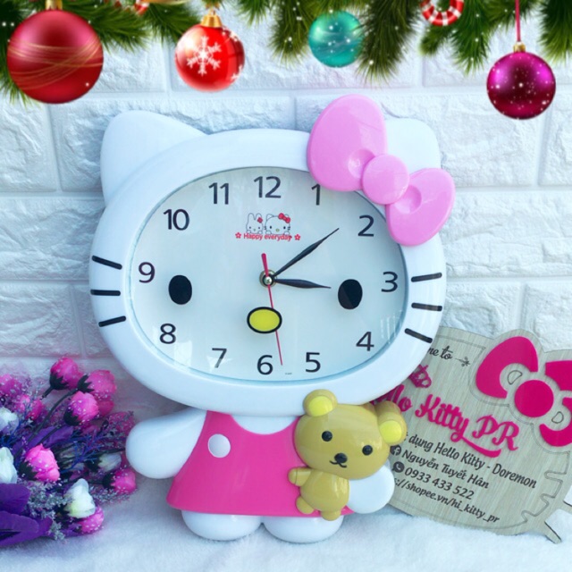 Đồng hồ treo tường HELLO KITTY