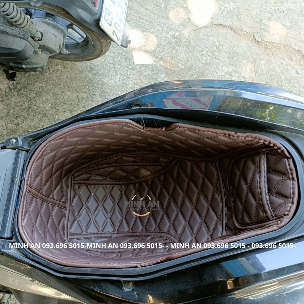 Lót Cốp Da Cách Nhiệt Chống Sốc Xe Yamaha NVX FAZZIO NVX V1 V2 - Có Túi Đựng Giấy Tờ Minh An