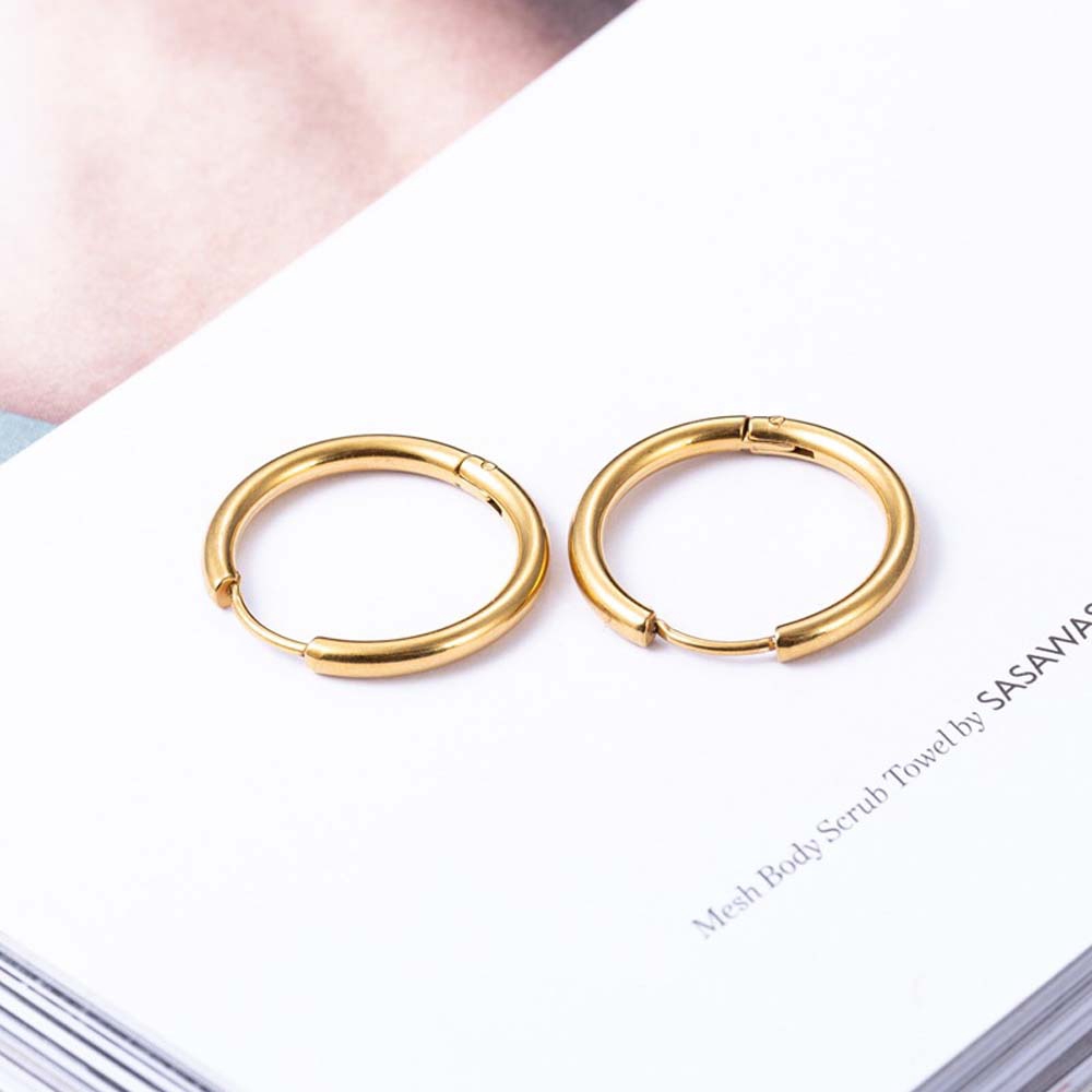 MXGOODS Unisex 1 Pair Accessories For Men Women Jewelry Hoop Earrings