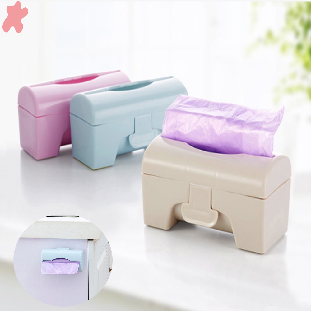 ✫✫✫ 1 Hộp Đựng Túi Rác Bằng Nhựa Gắn Tường Cỡ Lớn Màu Sắc Ngẫu Nhiên Tiện Dụng Cho Nhà Bếp