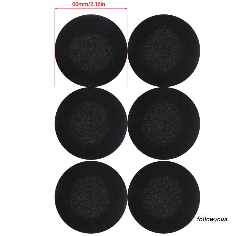 Set 6 miếng đệm tai nghe thay thế bằng xốp mềm 60mm