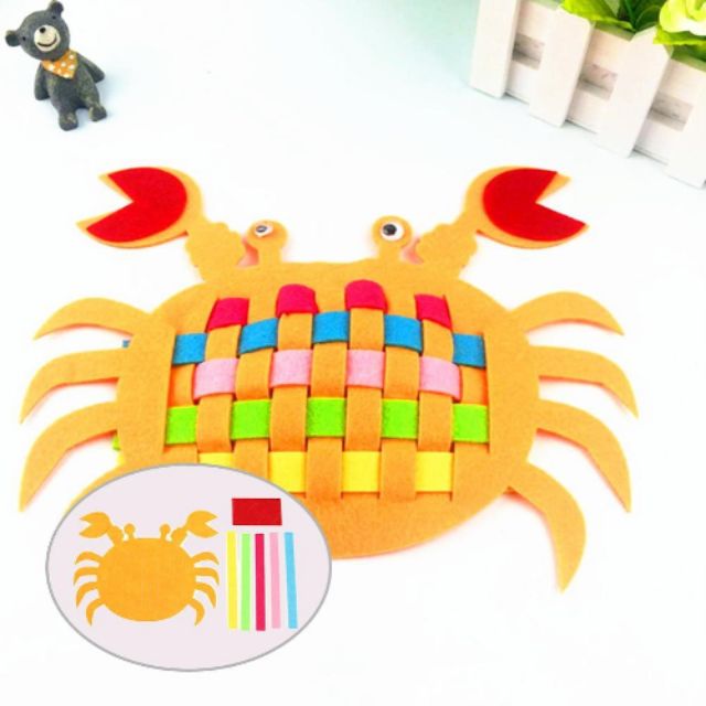 Bộ kĩ năng đan hình vải nỉ cho bé thực hành cuộc sống