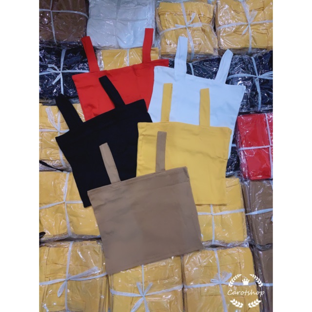 Áo croptop bảng to nhiều màu [ sp bán chạy nhất năm 2021 - CAROTSHO