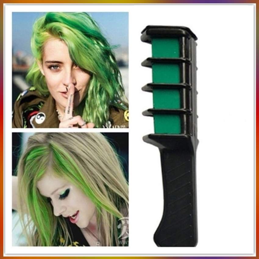 Lược nhuộm đổi  màu tóc tạm thời  14g/chiếc màu xanh lá cây