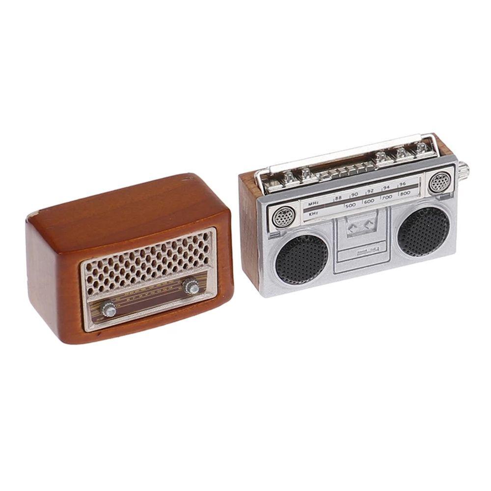 Mô Hình Radio Mini Tỉ Lệ 1: 12 Dùng Để Trang Trí Nhà Búp Bê