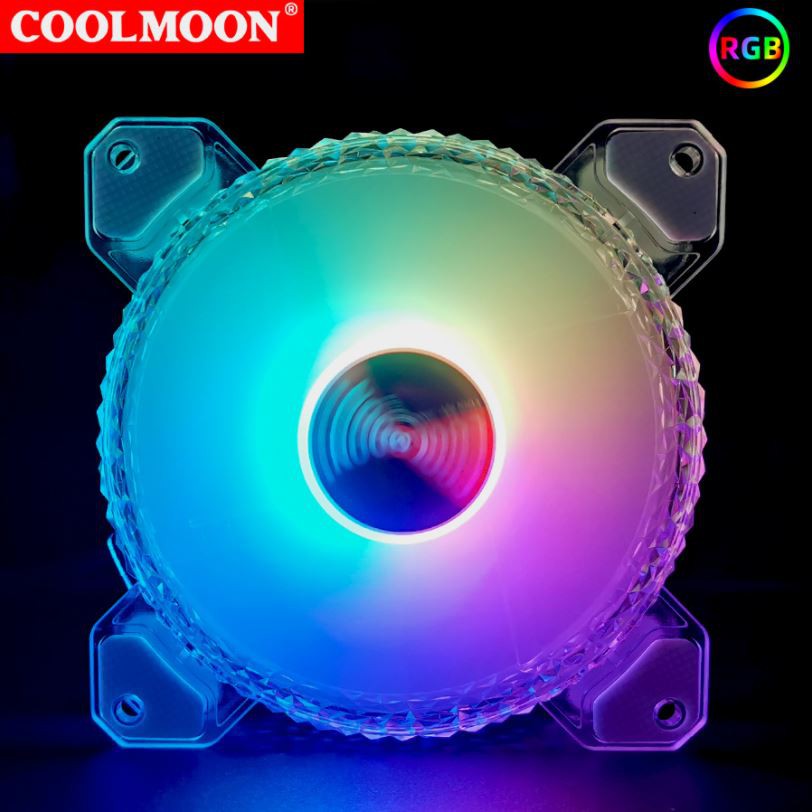 Quạt Tản Nhiệt, Fan Case Led RGB Coolmoon D1 - Đồng Bộ Hub Coolmoon