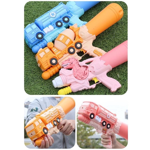( cỡ lớn 43cm) Súng phun nước mẫu ô tô, ô tô xe bồn, tàu hỏa chứa 750ml- Đồ chơi đầy nhà