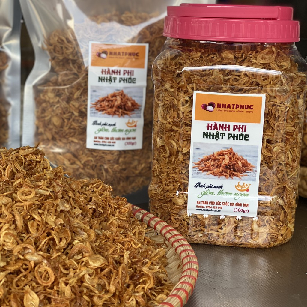 Hành phi sạch NHẬT PHÚC - thơm, giòn, nguyên chất 100%
