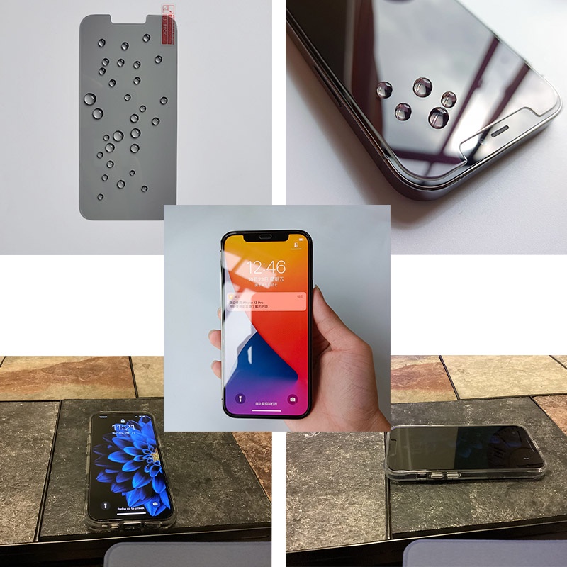Set 2 Kính Cường Lực Bảo Vệ Riêng Tư Cho IPhone 11 12 13 Pro Max 12Mini X XS Max XR Và Phụ Kiện