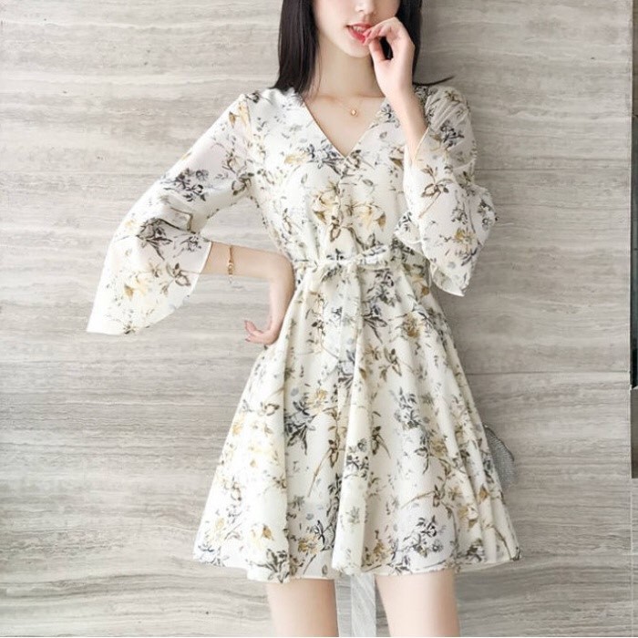 Đầm Thời Trang Midi Tay Lỡ 🏵️ Mẫu HOT 2021 🏵️ Đầm Họa Tiết Hoa, Thời Trang Bánh Bèo