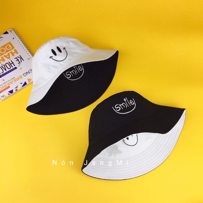 Mũ Bucket 2 Mặt Smile