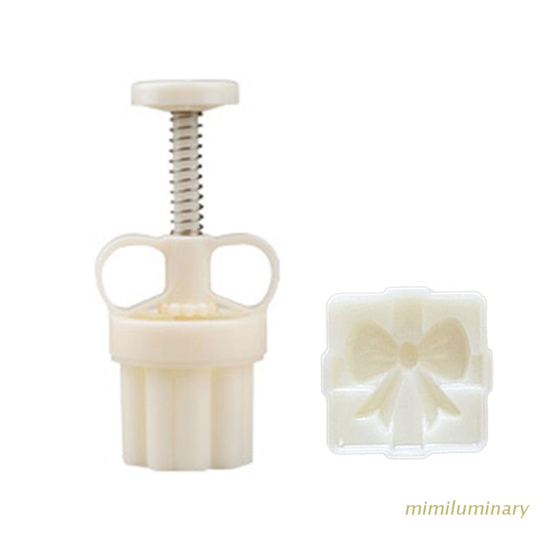 Khuôn Làm Bánh Trung Thu Họa Tiết Nơ DIY