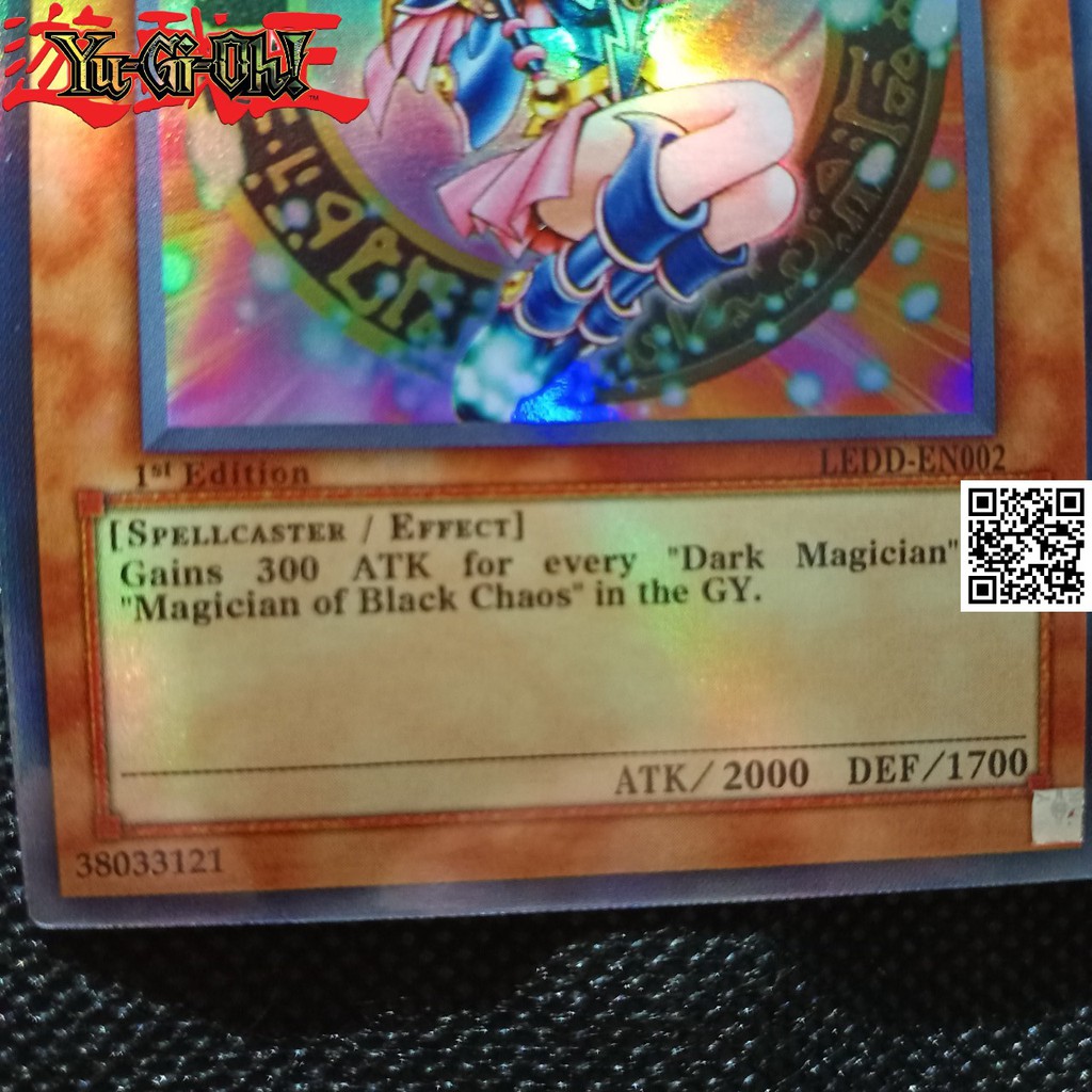 Bài Yugioh Dark Magician Girl nữ phù thuỷ áo đen card và tem bạc phản quang TẶNG Sleeves bọc bài 1458 D2 28