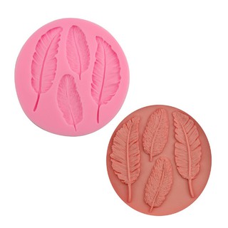 Khuôn rau câu 4D silicone Lông vũ (Kích thước đọc mô tả)