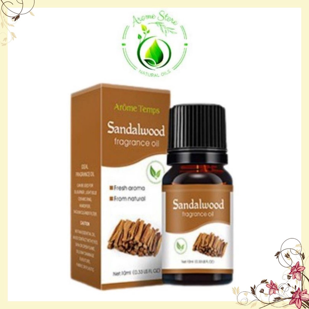 Tinh dầu Gỗ đàn hương( Sandawood Oil ), thiên nhiên nguyên chất, giúp thơm phòng, đuổi muỗi, thư giãn 10ml Lyra Store