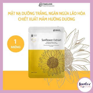 MẶT NẠ SỢI XƠ SINH HỌC (BIO-CELLULOSE) NGĂN NGỪA LÃO HÓA Hoa Hướng Dương TIMELESS TRUTH MASK-MNT38