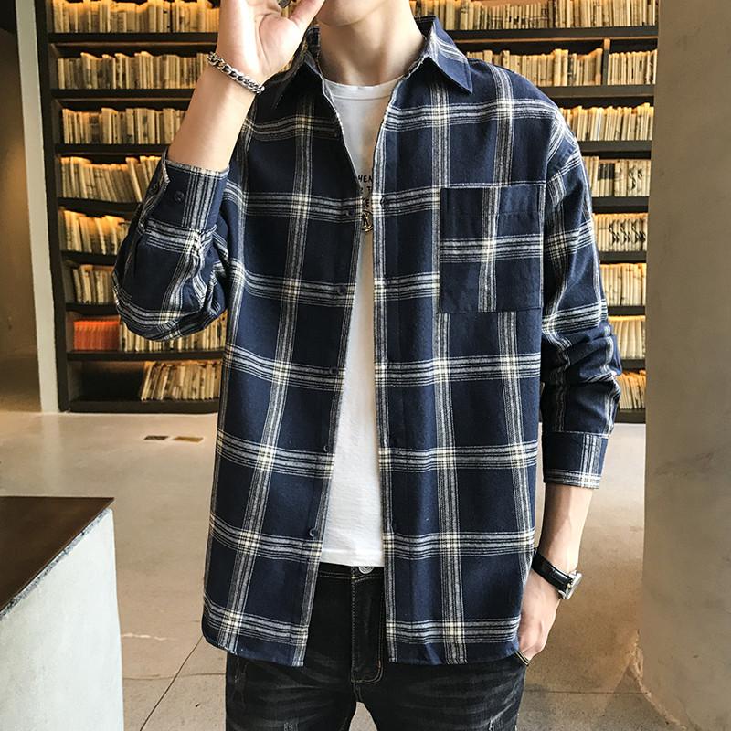 Áo Sơ Mi Nam Dài Tay Họa Tiết Caro size M-5XL