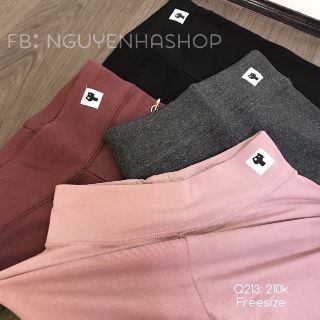 Legging nỉ len logo mèo