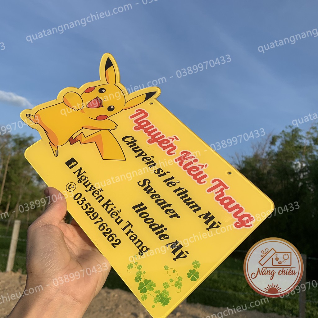 Bảng hiệu hình pokemon_ bảng hiệu độc lạ thiết kế theo yêu cầu_ Bảng hiệu shop giá rẻ