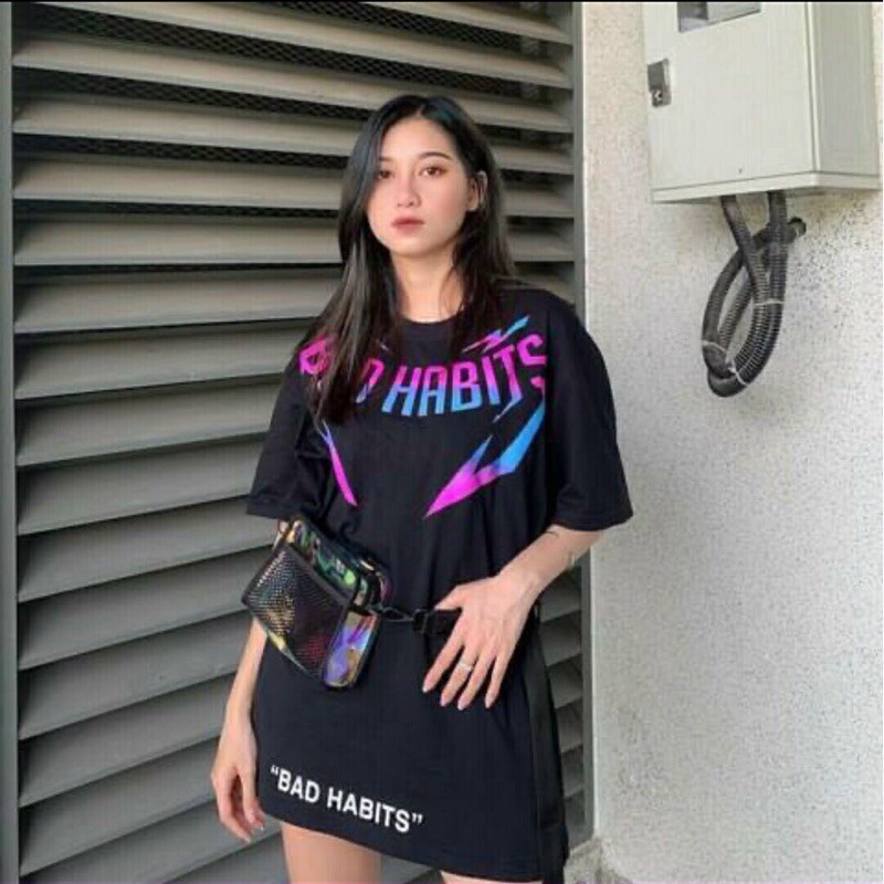 Áo thun tay lỡ Bad unisex